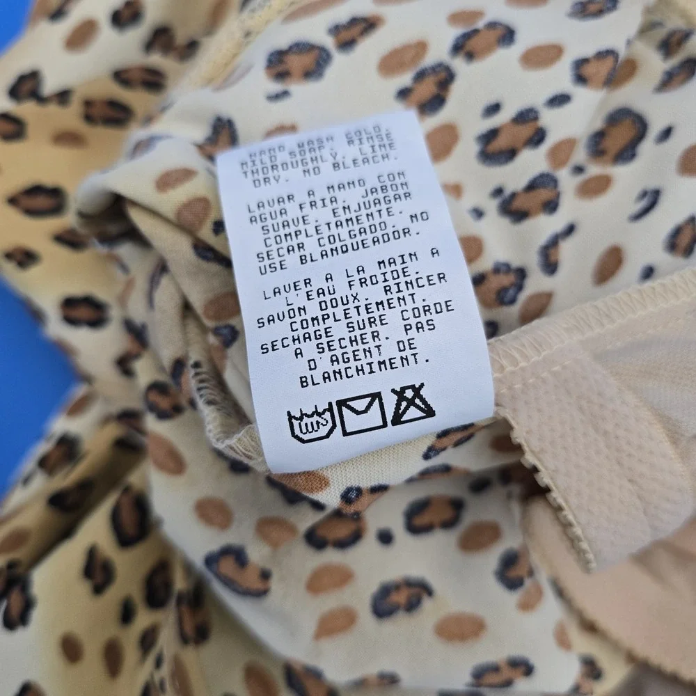 Vintage NWT 1990s‎ Oscar de la Renta Cheetah Print Swimsuit Women's 14